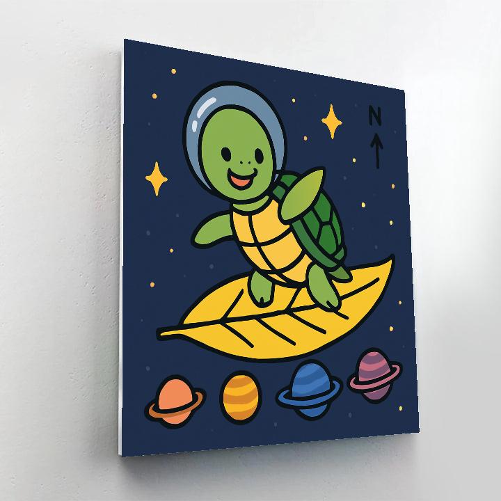 Solar Sail Turtle And The Planet Parade paint by color