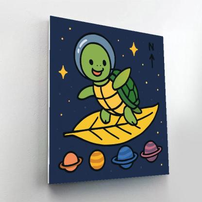 Solar Sail Turtle And The Planet Parade paint by color