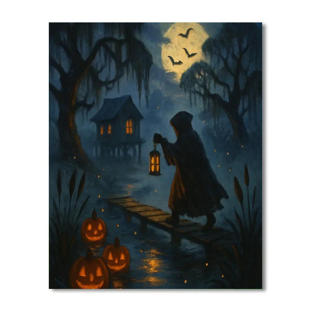 The Lantern Marsh Of Hollow Willows Paint by numbers kits