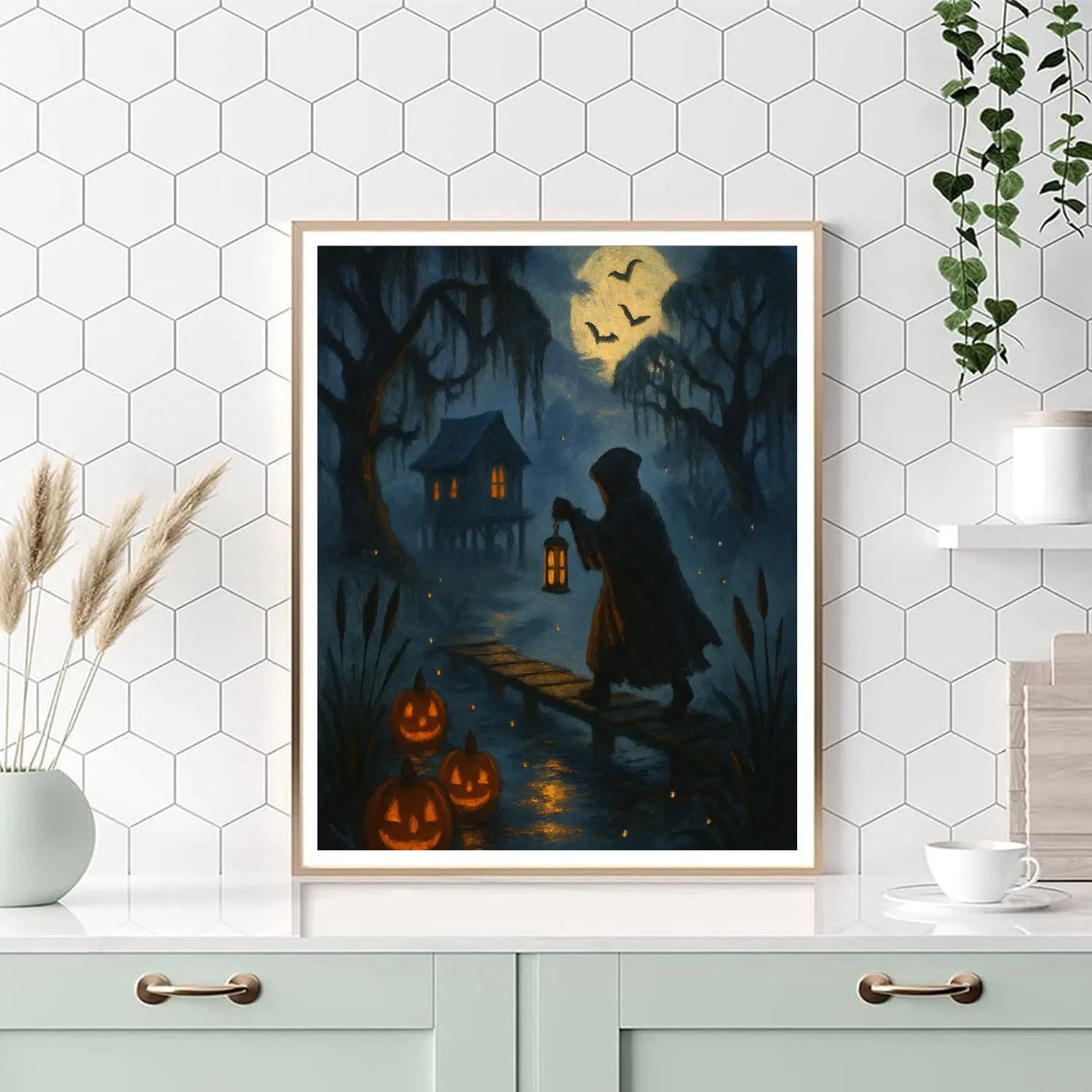 The Lantern Marsh Of Hollow Willows Paint by numbers kits