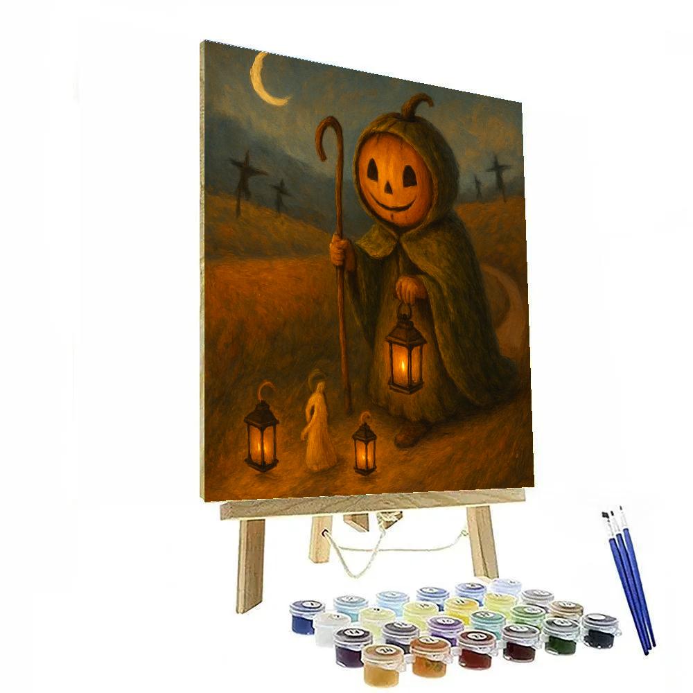Lantern Lullaby Of The Pumpkin Shepherd paint by numbers