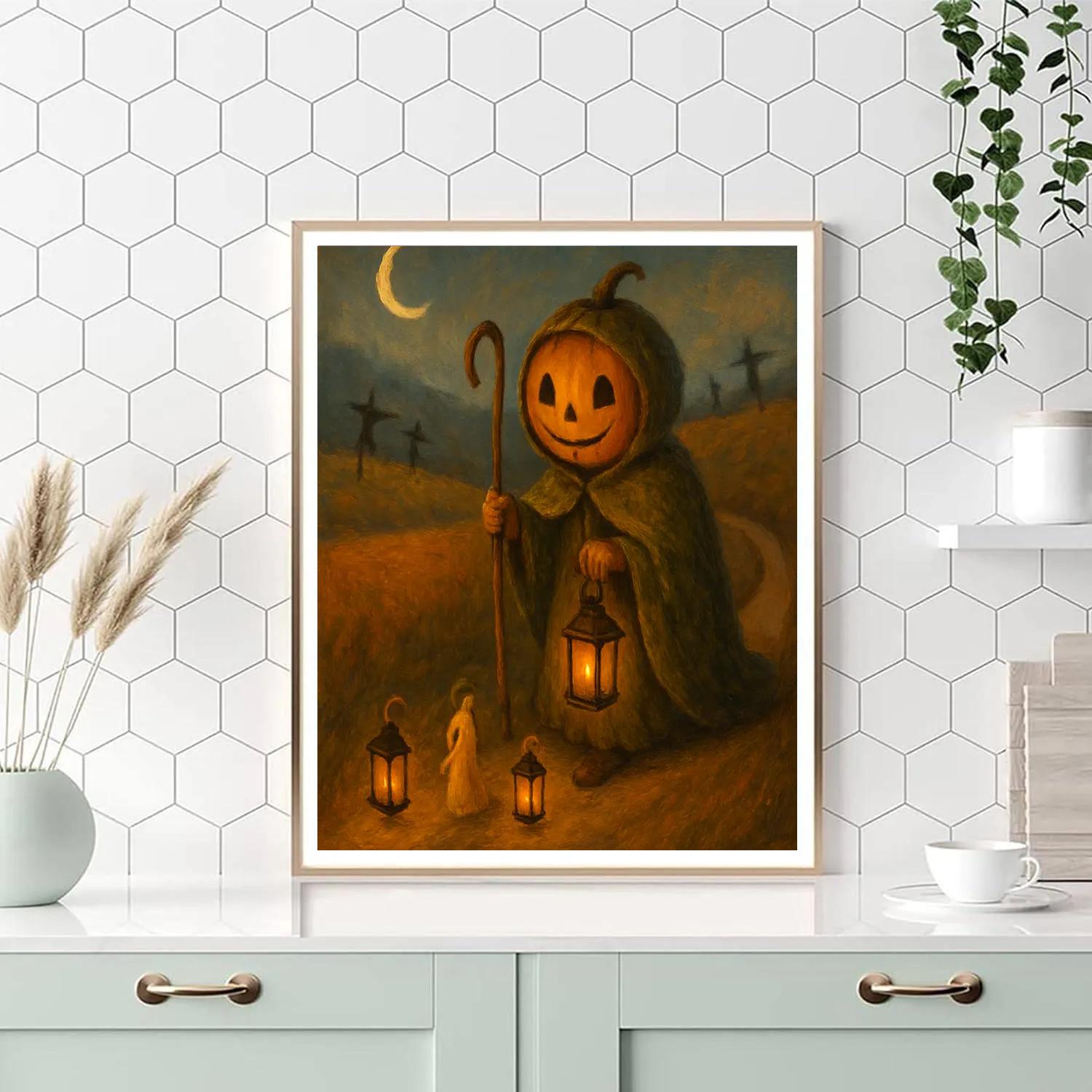Lantern Lullaby Of The Pumpkin Shepherd paint by numbers