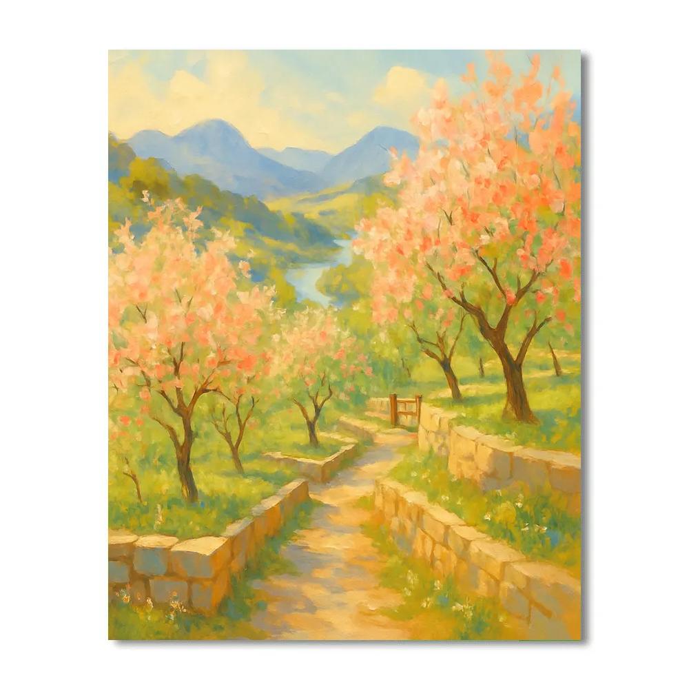 Sunlit Terraces Of The Highland Orchard Paint by numbers kits