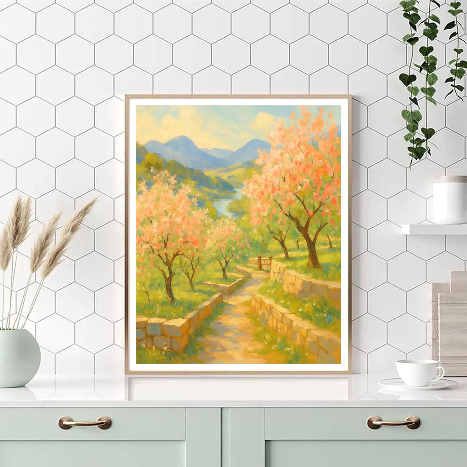 Sunlit Terraces Of The Highland Orchard Paint by numbers kits