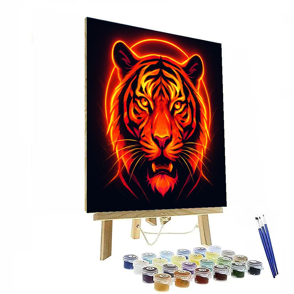 Solar Flare Tiger Monarch paint by number