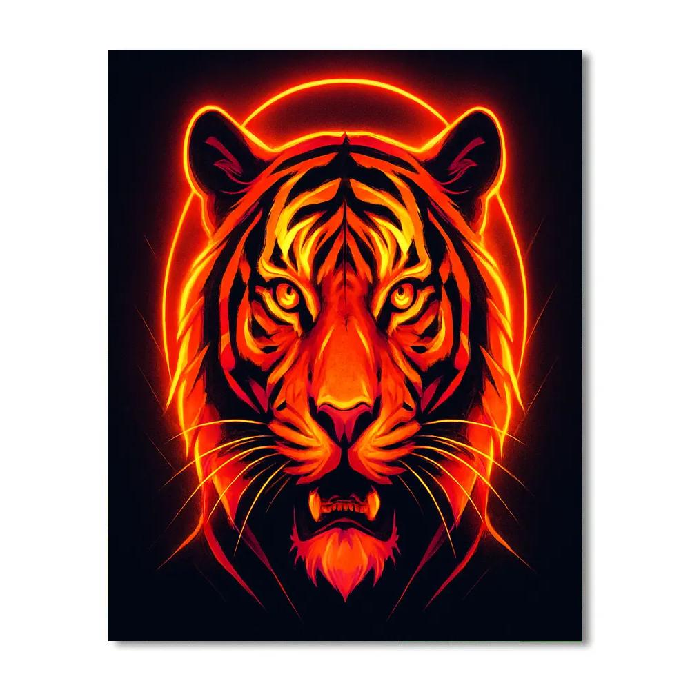 Solar Flare Tiger Monarch paint by number