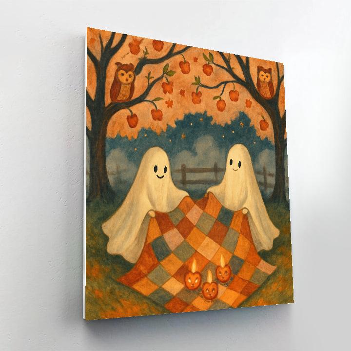 Ghost Quilt Picnic Under The Star Orchard painting number kit