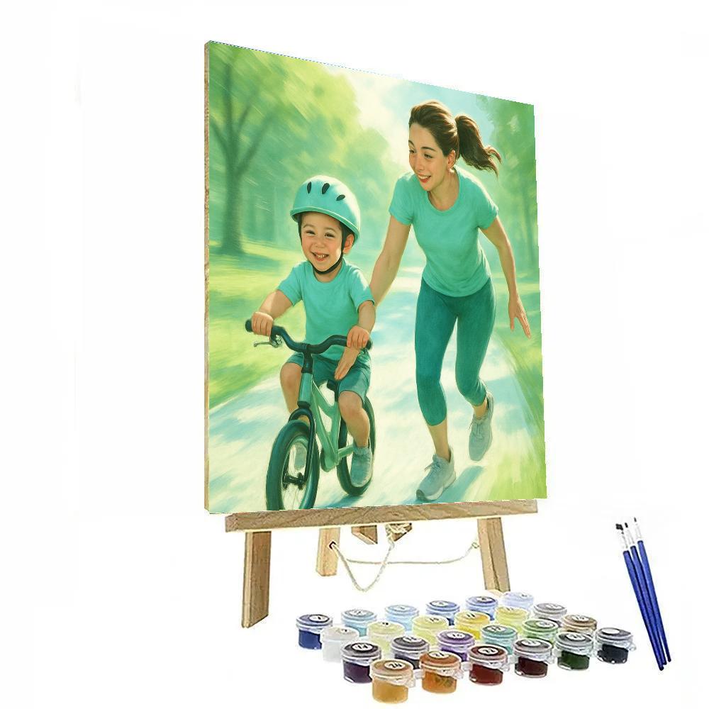 First Bike Ride Guidance Paint by numbers kits