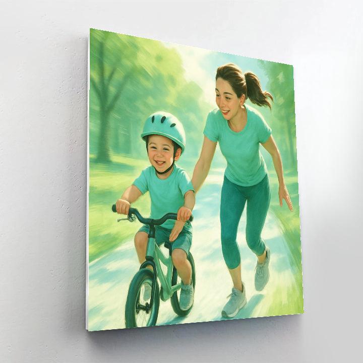 First Bike Ride Guidance Paint by numbers kits