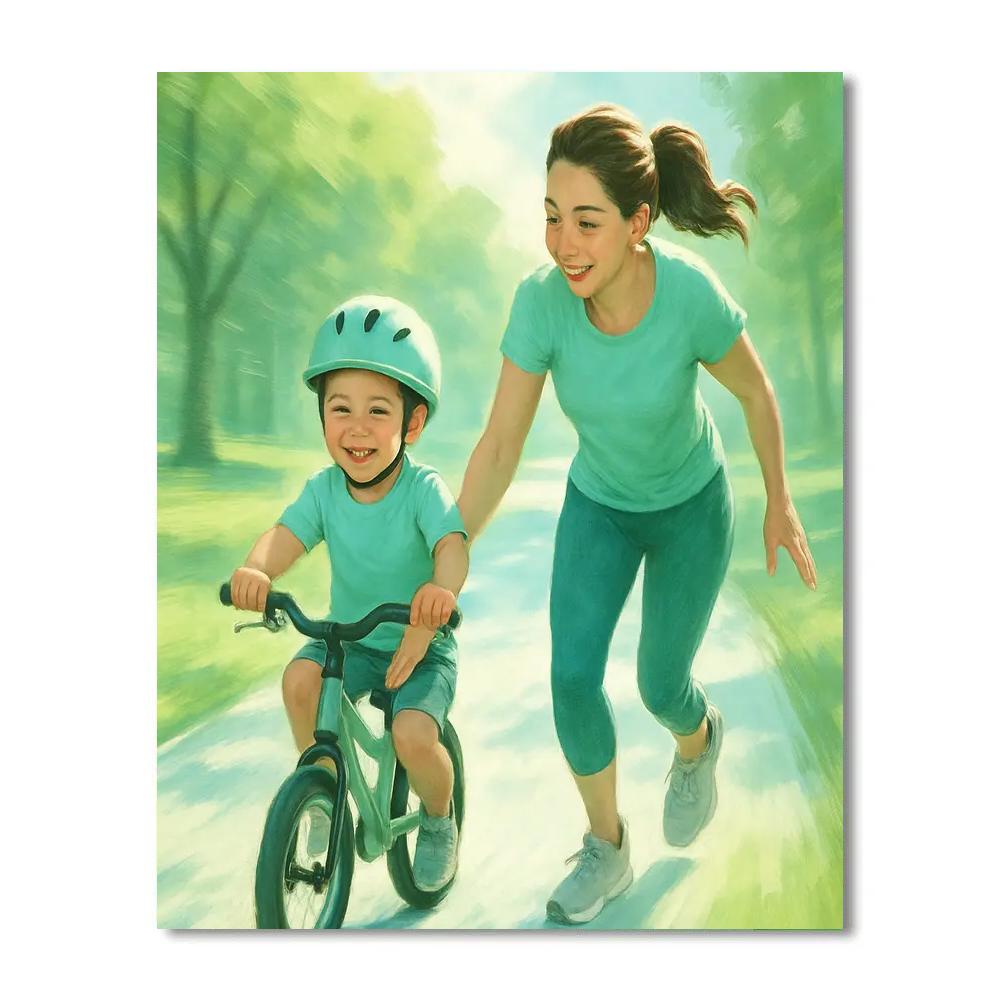 First Bike Ride Guidance Paint by numbers kits