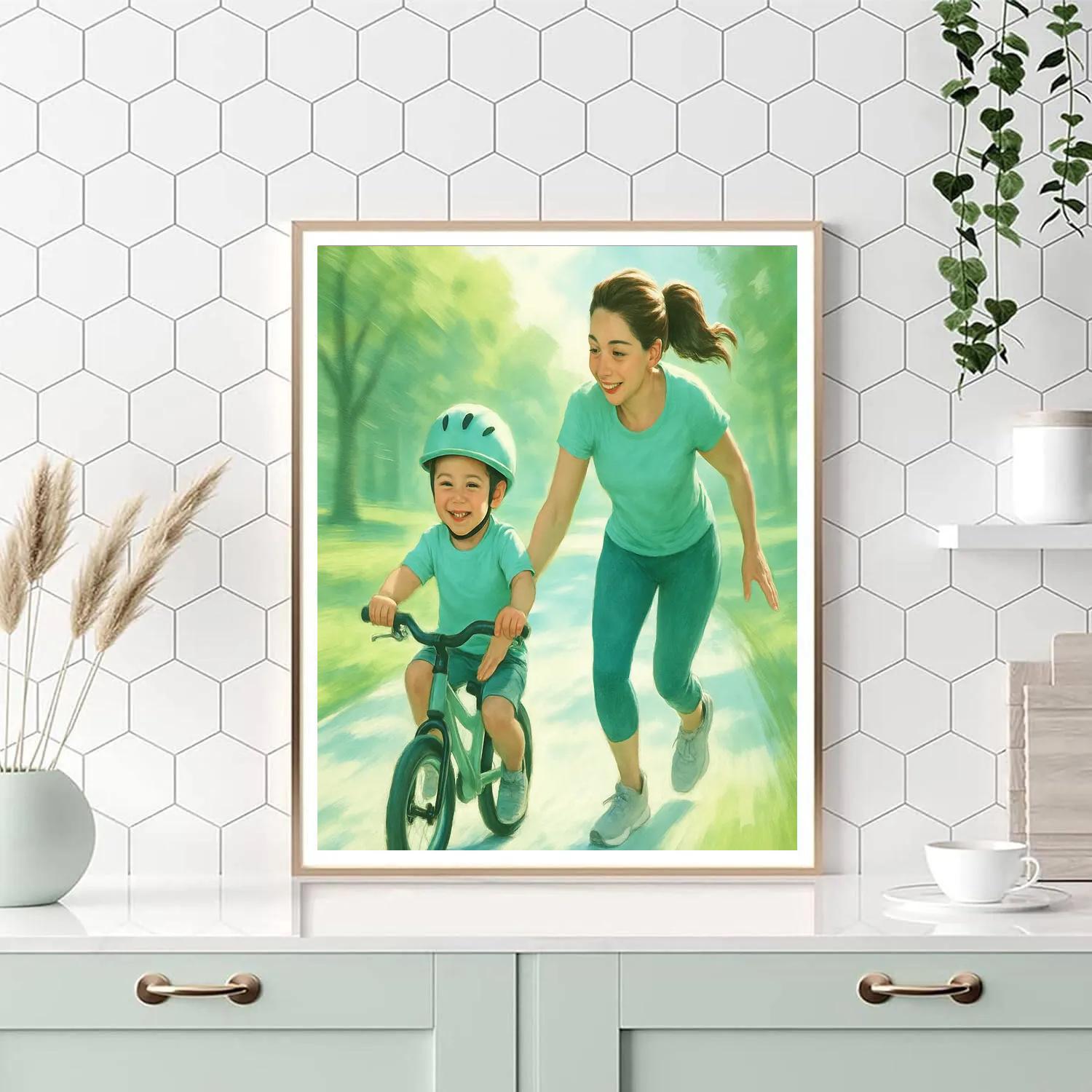 First Bike Ride Guidance Paint by numbers kits