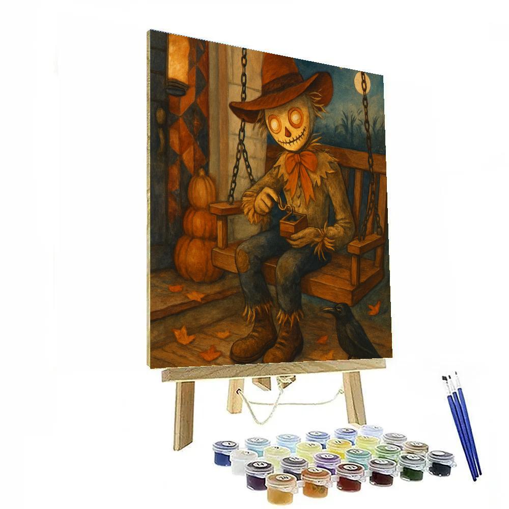 Autumn Porch Of The Clockwork Scarecrow Paint by numbers kits
