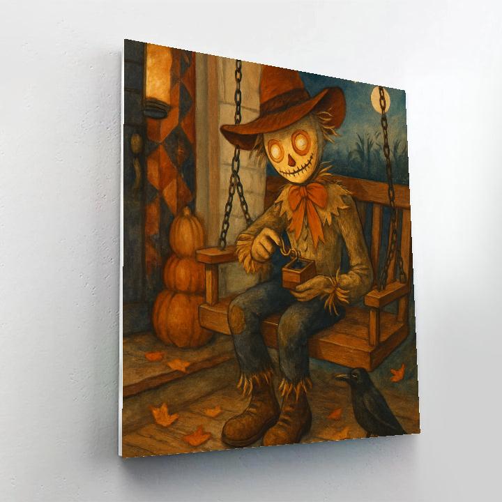 Autumn Porch Of The Clockwork Scarecrow Paint by numbers kits