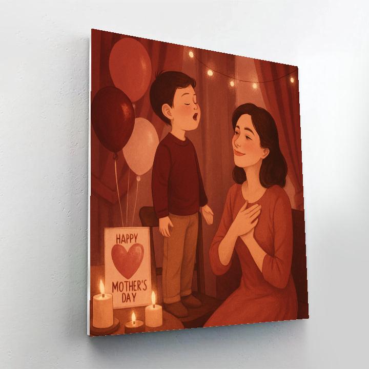 Concert Of Claps For Mom painting number kit