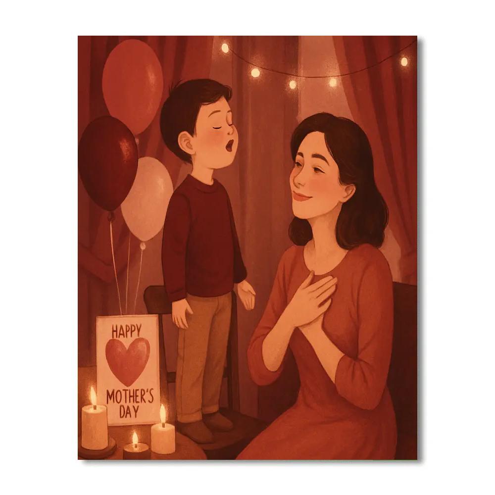 Concert Of Claps For Mom painting number kit