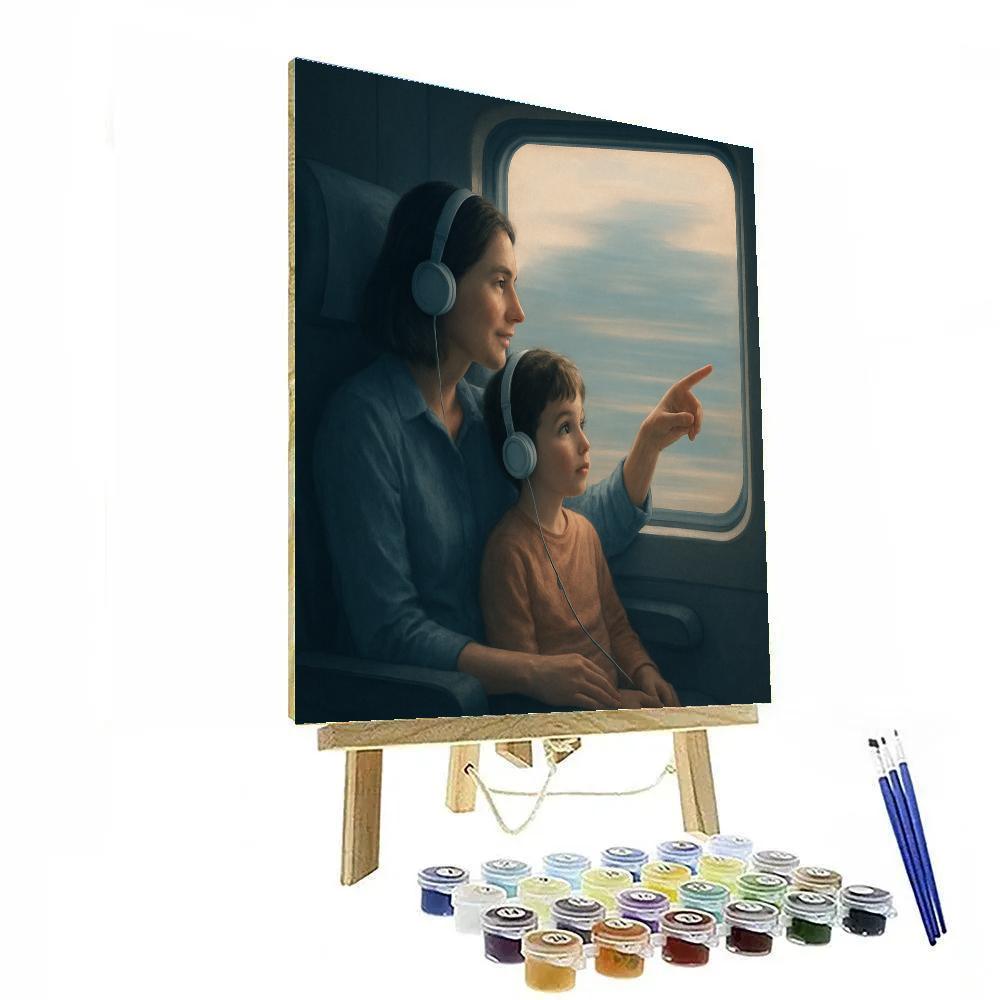 Train Window Stories With Mom DIY paint by numbers