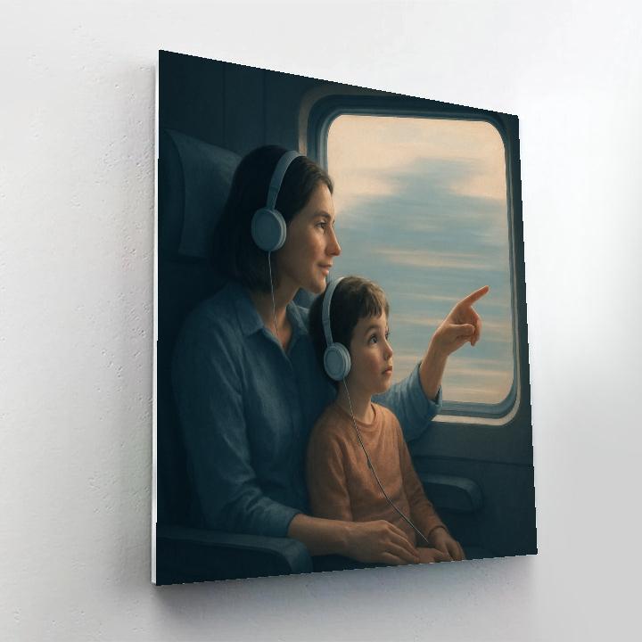 Train Window Stories With Mom DIY paint by numbers