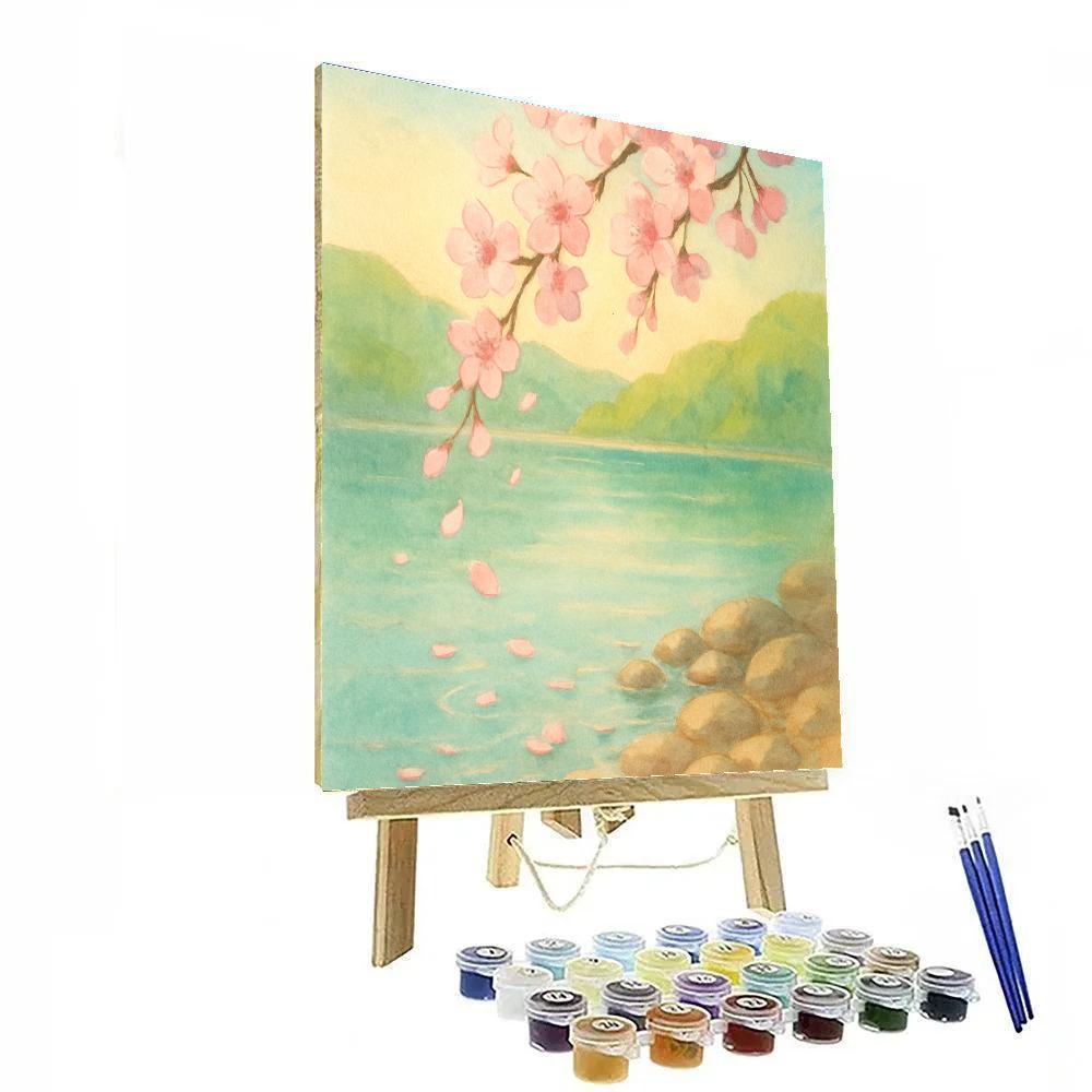 Spring Blossom Shoreline Calm paint by color
