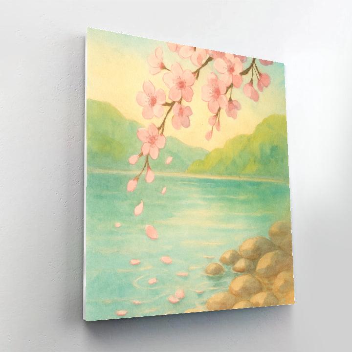 Spring Blossom Shoreline Calm paint by color