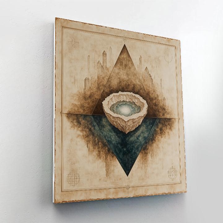 Leonardo Da Vinci Inspired Orbital Mineral Genesis painting number kit