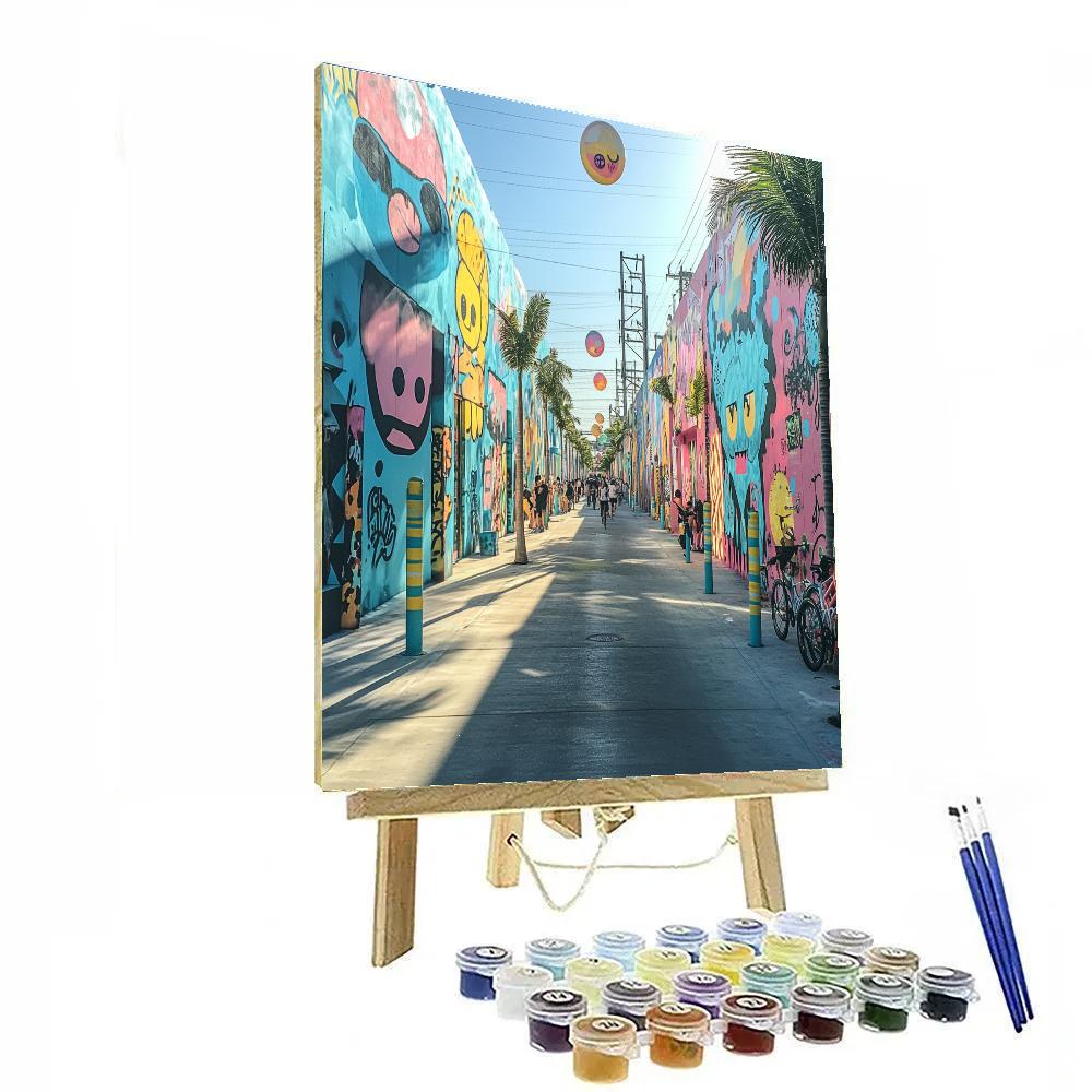 Wynwood Walls Street Art District Miami United States Number painting