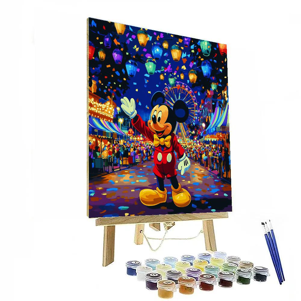 Mickey Mouse Starry Carnival Parade Paint by numbers art