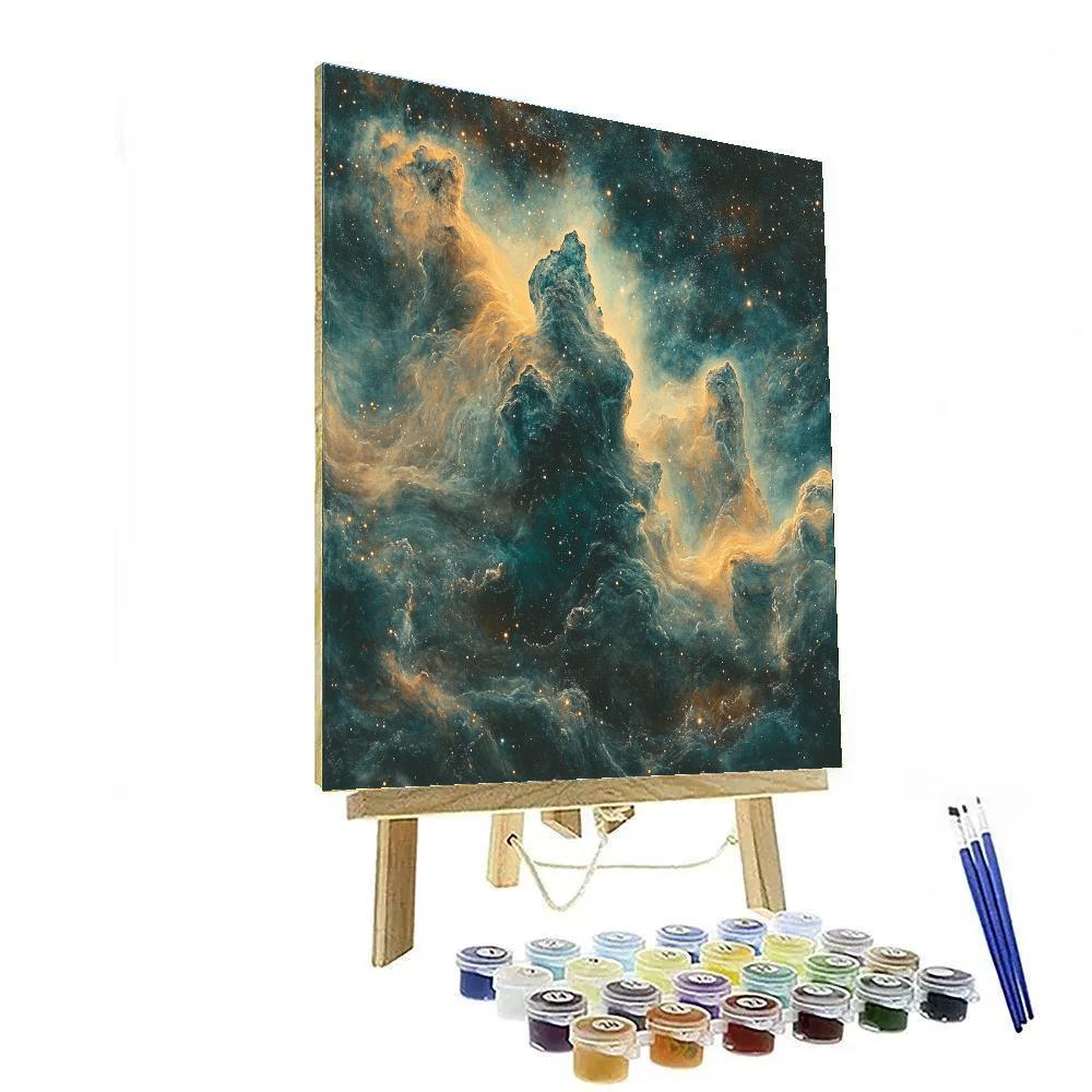 Michelangelo Inspired Nebula Reef Of Orion Numbered painting kits