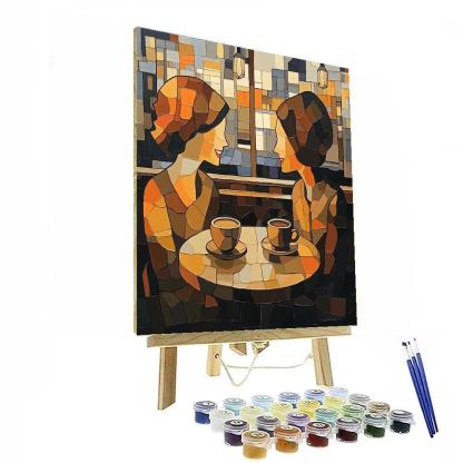 Pablo Picasso Inspired Cafe Conversation Paint by numbers art