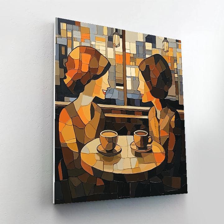 Pablo Picasso Inspired Cafe Conversation Paint by numbers art