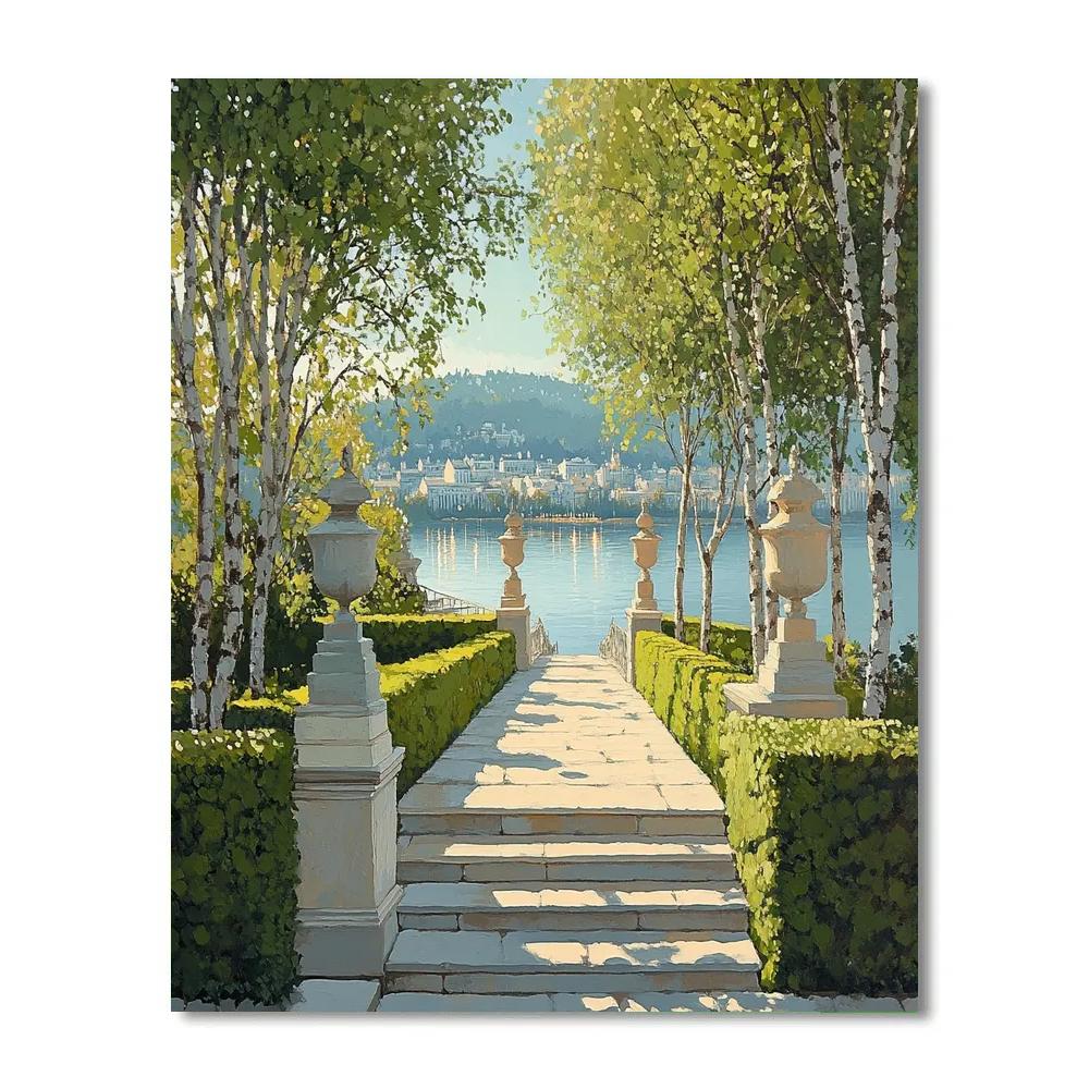 Millesgarden Sculpture Park Stockholm Sweden paint by number