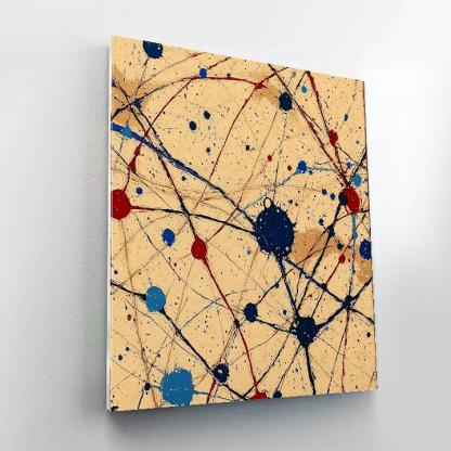 Jackson Pollock Inspired Ochre Monsoon Pulse Field Painting by numbers kit