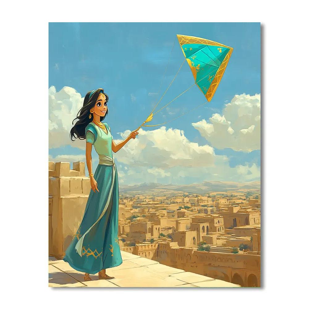 Jasmine Palace Rooftop Kite Breeze Number painting
