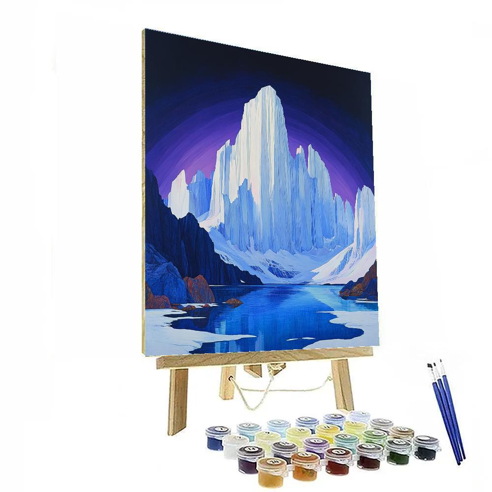 Lawren Harris Inspired Cathedral Ridge Above Silent Fjord Numbered painting kits