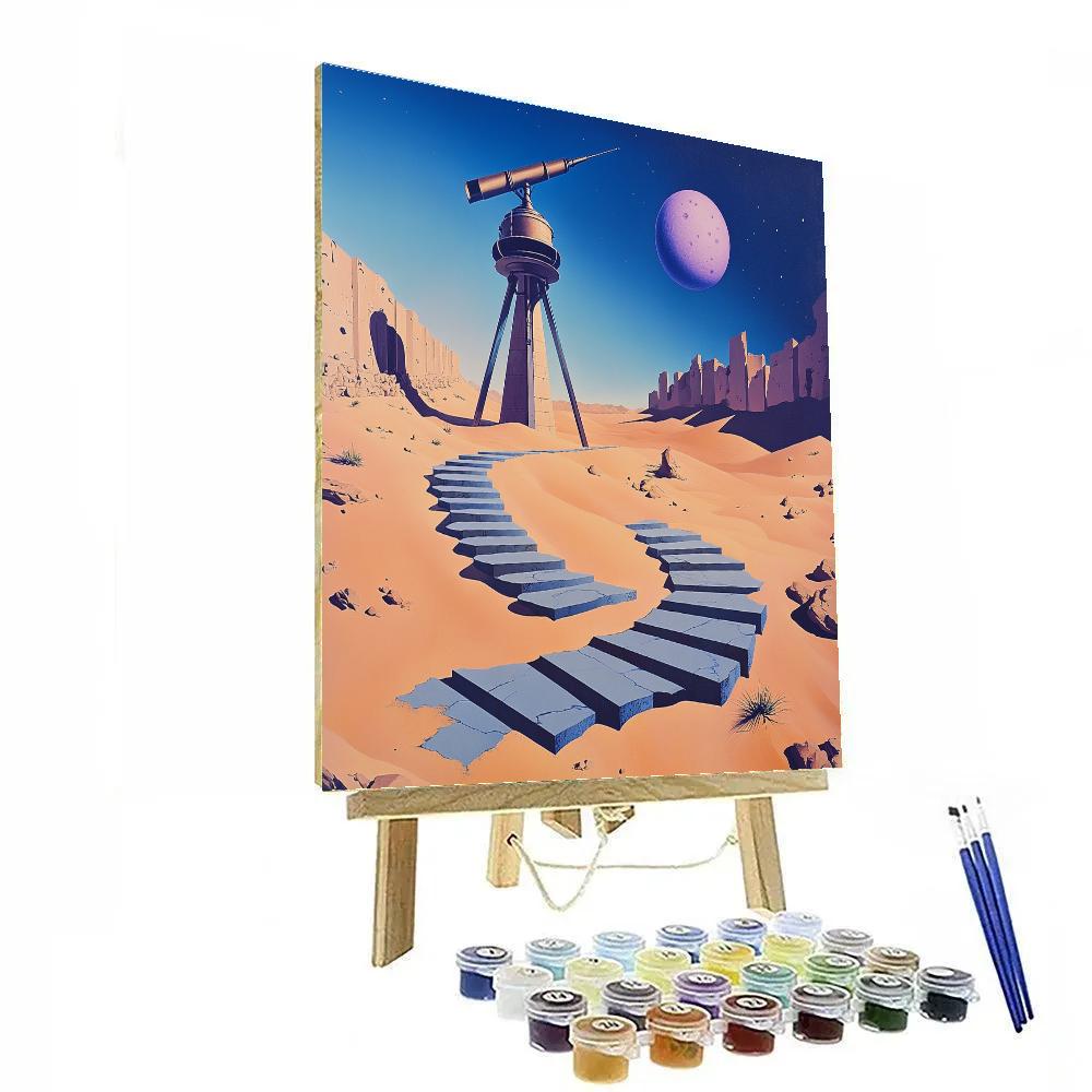Salvador Dali Inspired Desert Observatory paint by number