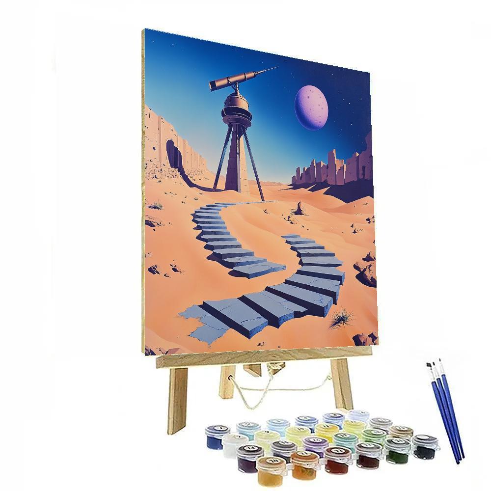 Salvador Dali Inspired Desert Observatory paint by number
