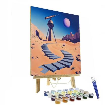 Salvador Dali Inspired Desert Observatory paint by number