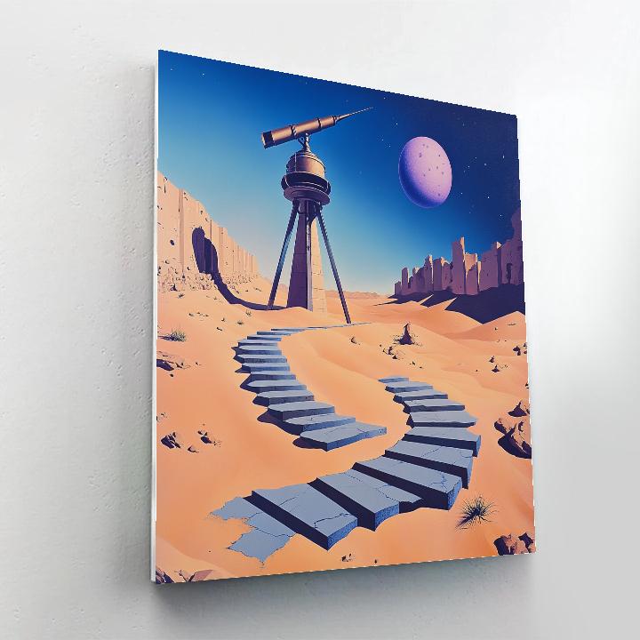 Salvador Dali Inspired Desert Observatory paint by number