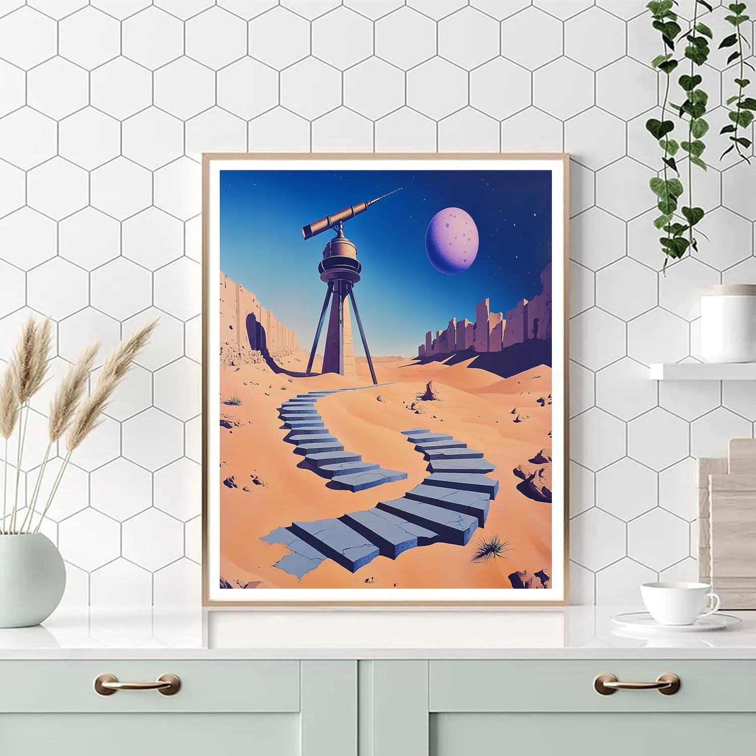 Salvador Dali Inspired Desert Observatory paint by number