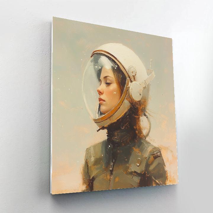 Leonardo Da Vinci Inspired Astronaut Study DIY paint by numbers