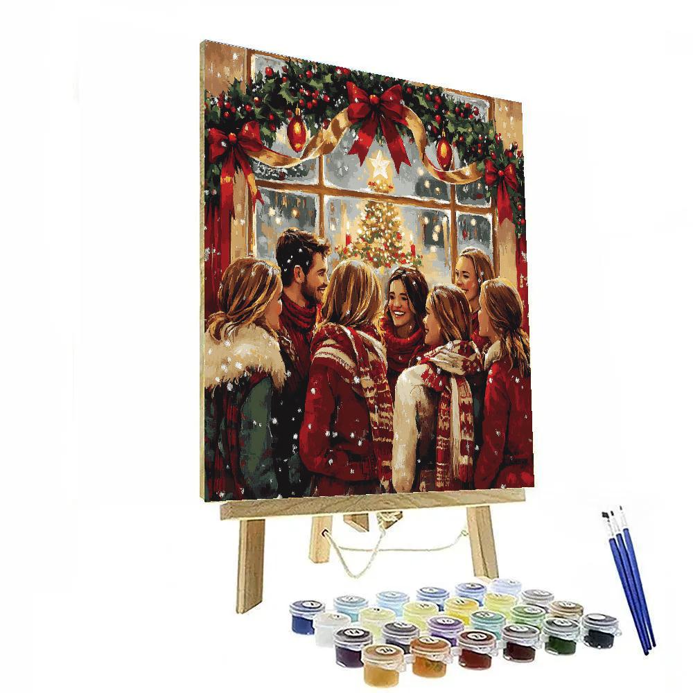 Holly Halo Gathering painting number kit