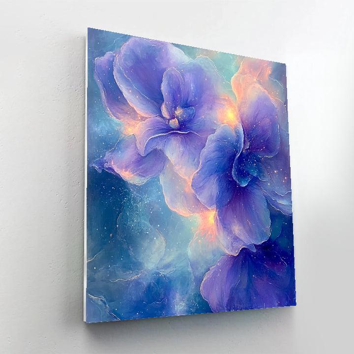 Edgar Degas Inspired Orchid Nebula Still Life Numbered painting kits