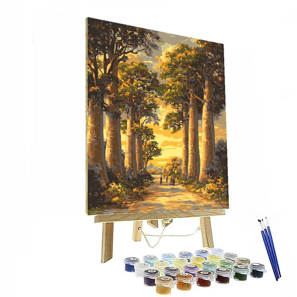 Avenue Of The Baobabs City Park Antananarivo Madagascar paint by number