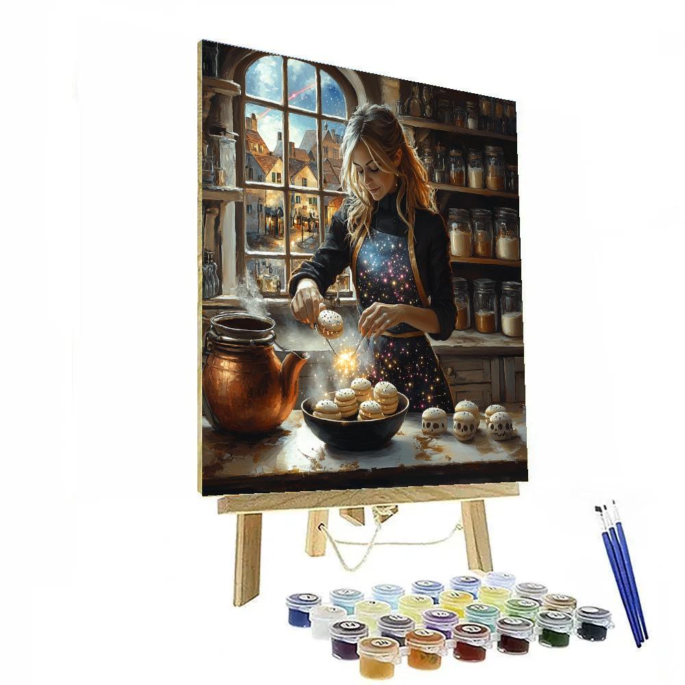 Candy Atelier With Spooky Stardust Cauldron paint by number