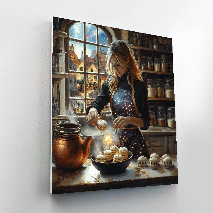 Candy Atelier With Spooky Stardust Cauldron paint by number