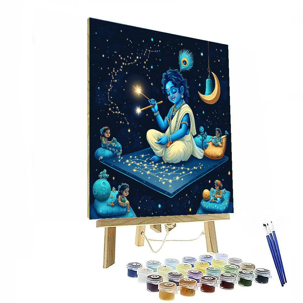 Krishna In The Constellation Classroom Numbered painting kits