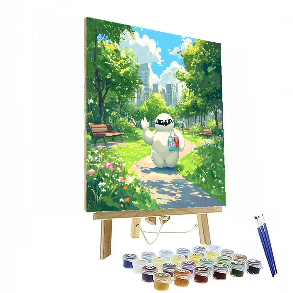 Baymax Healthy Helpers Park Walk Painting by numbers kit