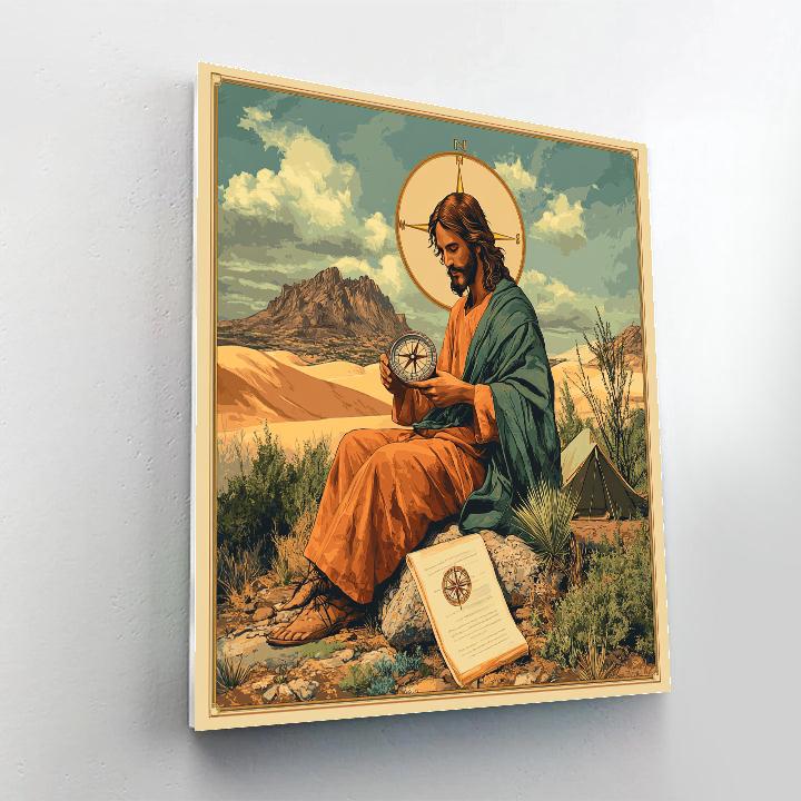 Desert Compass Of Jesus Number painting