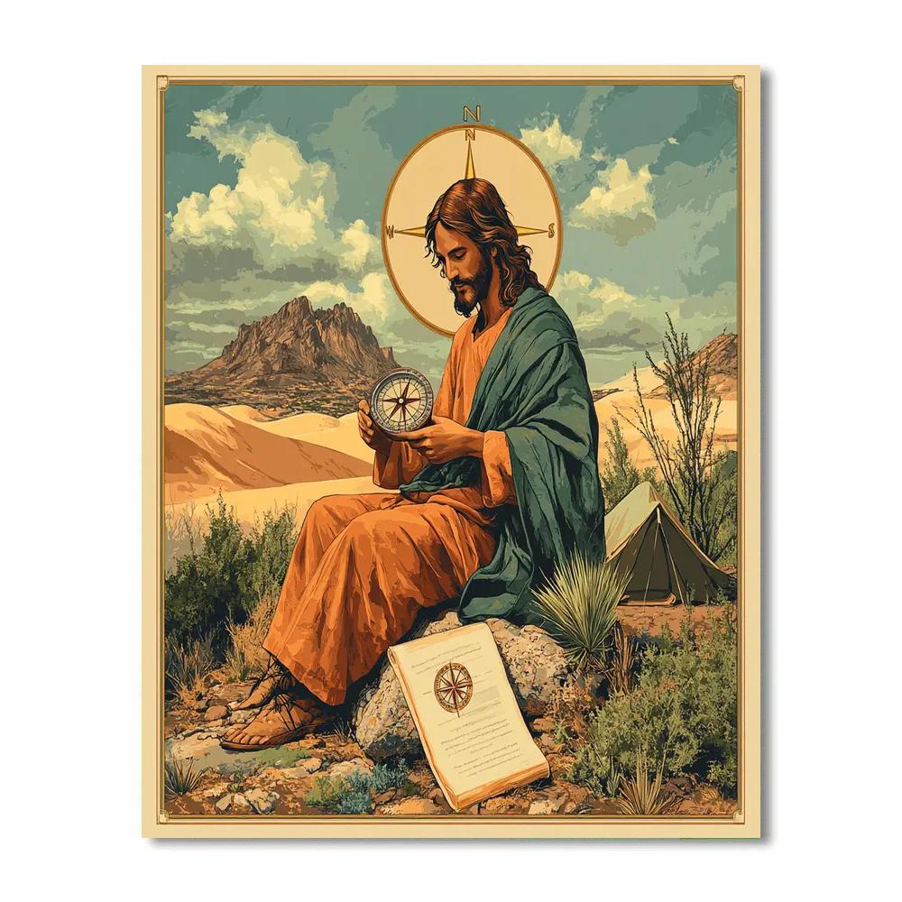 Desert Compass Of Jesus Number painting