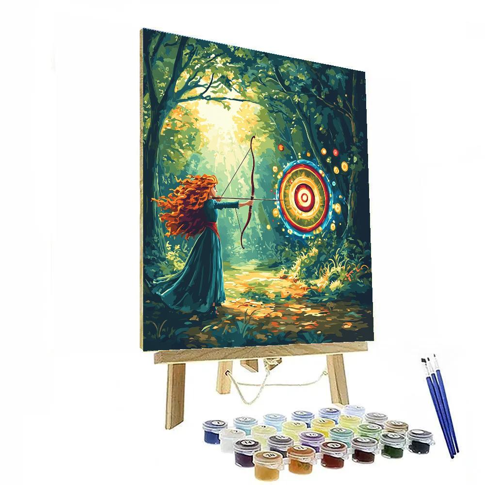Merida Forest Archery Target Fun DIY paint by numbers