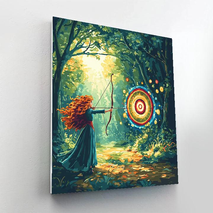 Merida Forest Archery Target Fun DIY paint by numbers